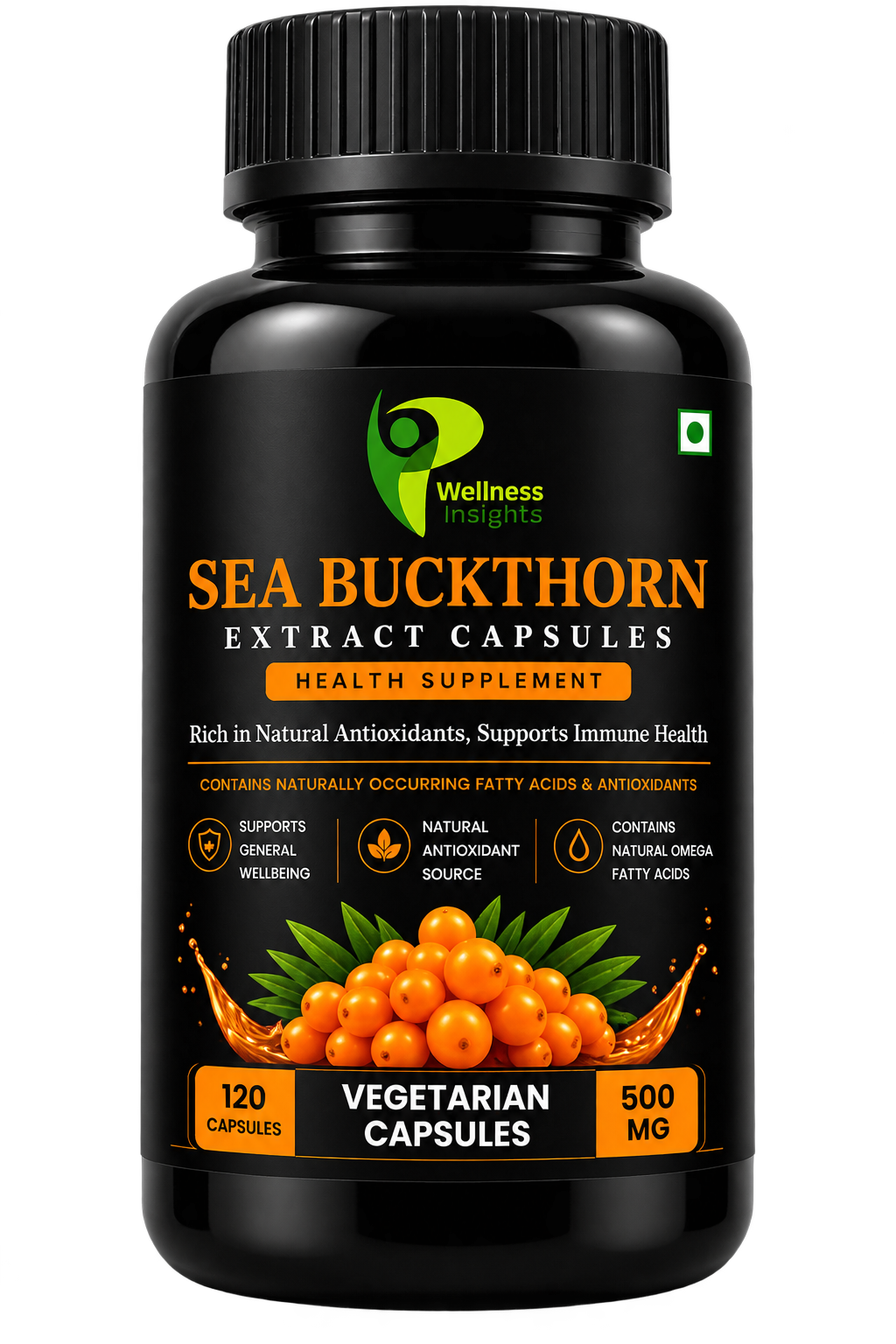 Wellness Insights Sea Buckthorn Extract Capsules