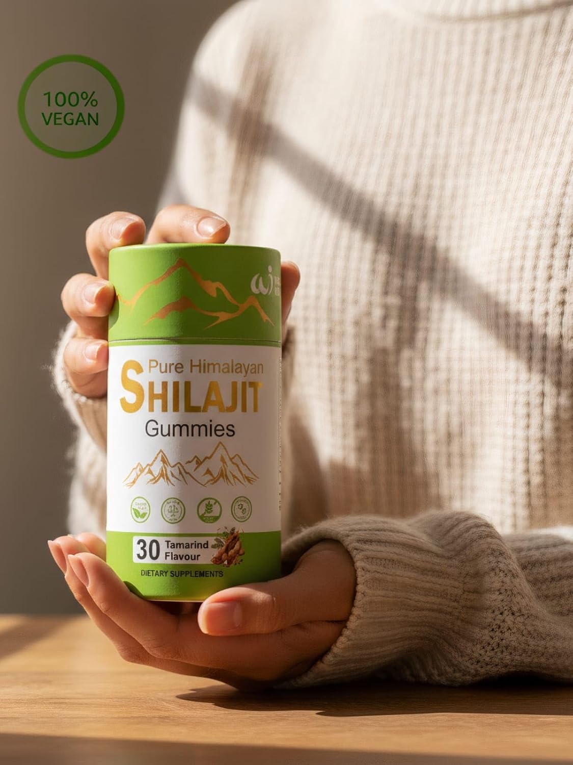 Wellness Insights Pure Himalayan Shilajit Gummies | Tamarind Flavour | 30 Gummies | Vegan | Gelatin Free | Gluten Free | No Added Sugar