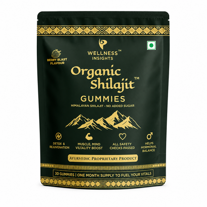Wellness Insights Organic Shilajit Gummies 200mg | 30 Gummies (1 Month Supply)