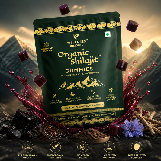 Wellness Insights Organic Shilajit Gummies 200mg | 30 Gummies (1 Month Supply)