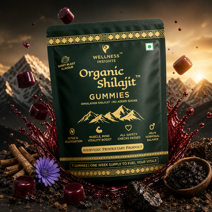 Wellness Insights Organic Shilajit Gummies 200mg | 7 Gummies (1 Week Trial Pack)