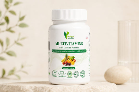 Wellness Insights Multivitamins with Essential Minerals | Daily Nutrition Support | 30 Capsules