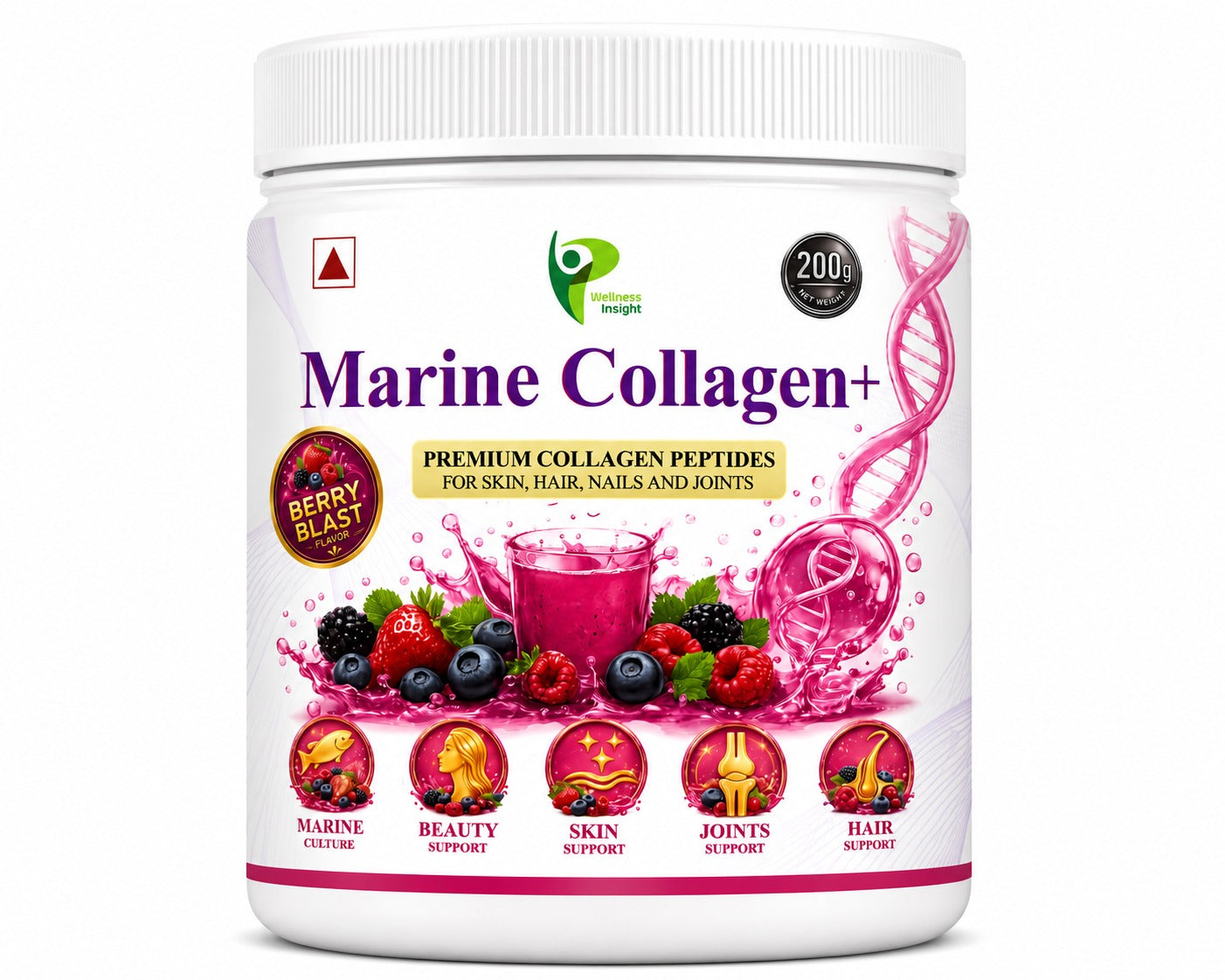 Wellness Insights Marine Collagen+ Berry Blast | 200g