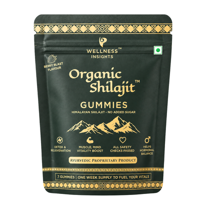 Wellness Insights Organic Shilajit Gummies 200mg | 7 Gummies (1 Week Trial Pack)