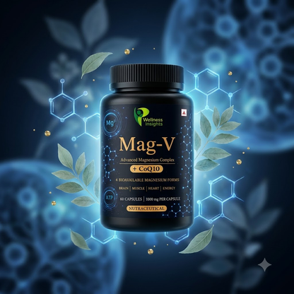 Wellness Insights Mag-V | Advanced Magnesium Complex + CoQ10 | 60 Capsules