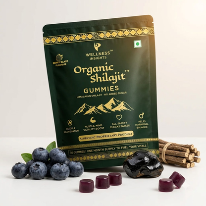Wellness Insights Organic Shilajit Gummies 200mg | 30 Gummies (1 Month Supply)