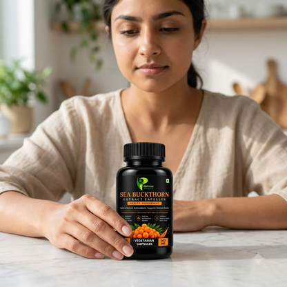 Wellness Insights Sea Buckthorn Extract Capsules | 500mg | 120 Vegetarian Capsules