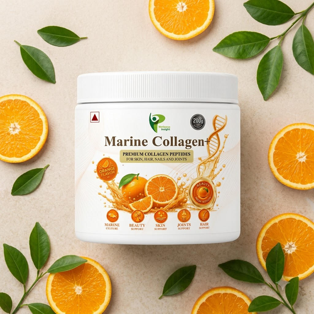 Wellness Insights Marine Collagen+ Orange Flavor | 200g