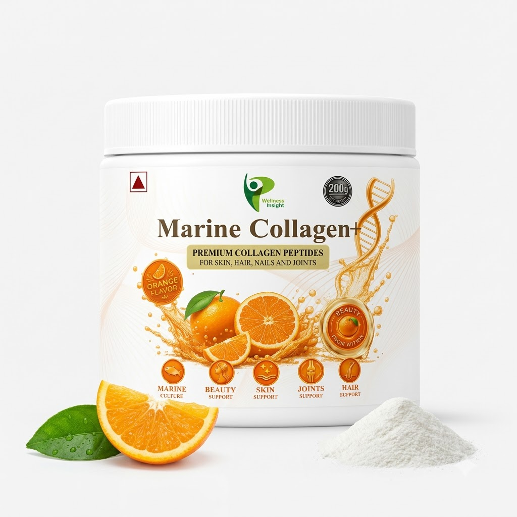 Wellness Insights Marine Collagen+ Orange Flavor | 200g