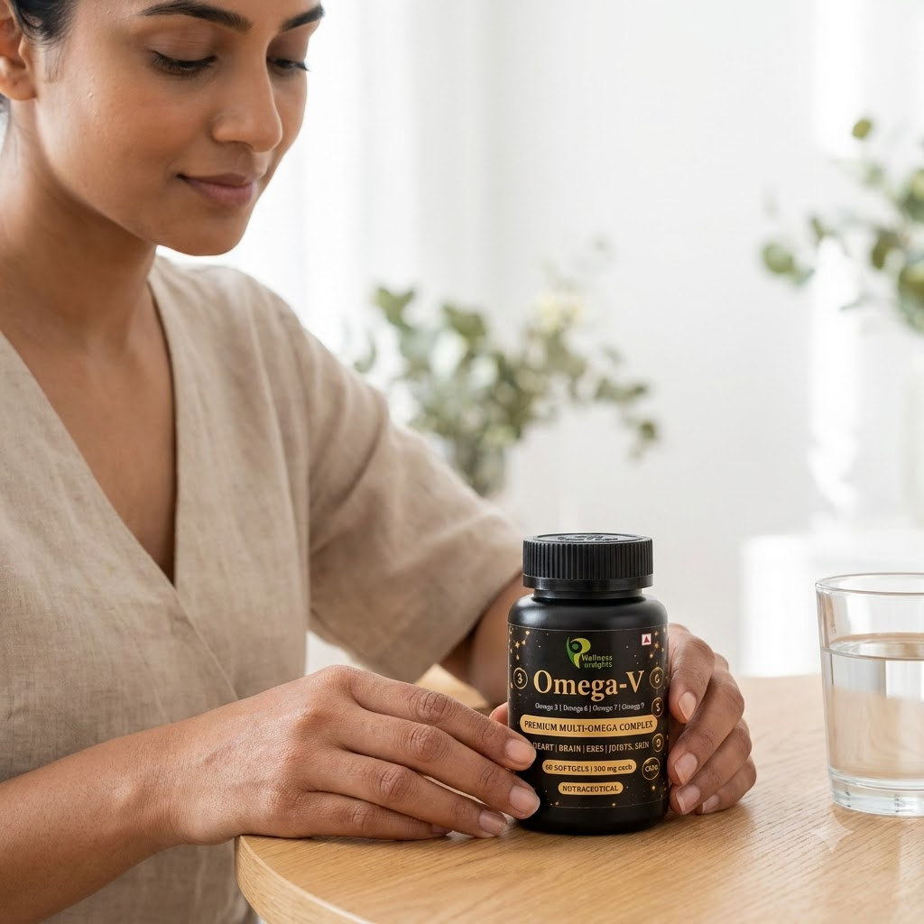 Wellness Insights Omega-V | Premium Multi-Omega Complex | 60 Softgels