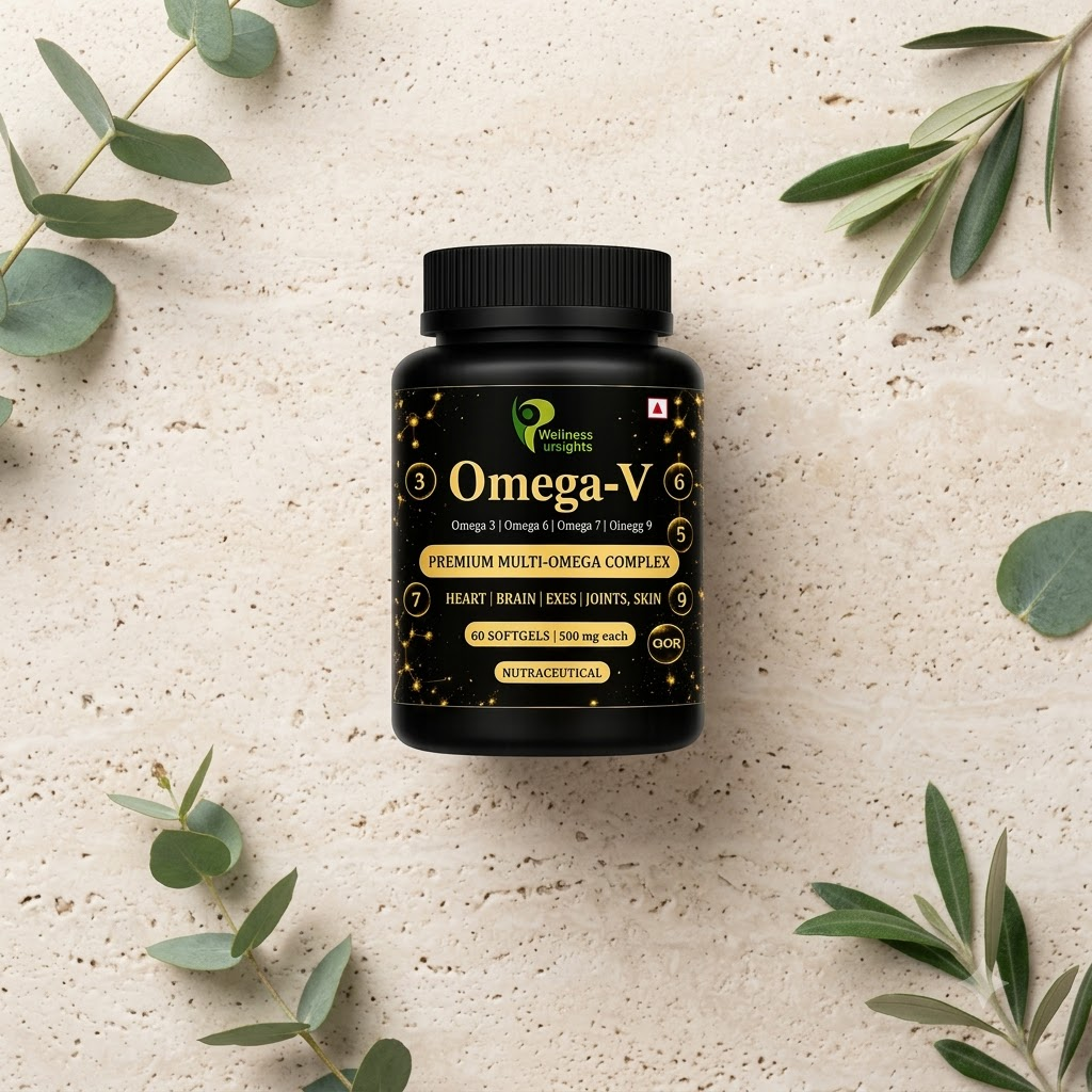 Wellness Insights Omega-V | Premium Multi-Omega Complex | 60 Softgels